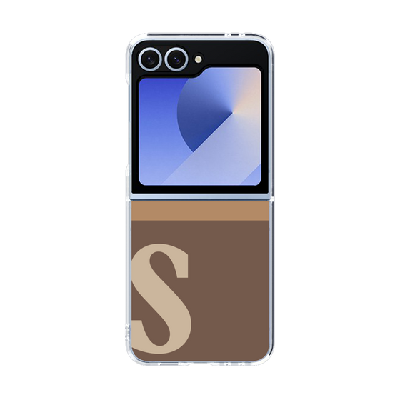Clear Case［ オリジナル - initial two tone - S brown ］