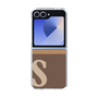 Clear Case［ オリジナル - initial two tone - S brown ］