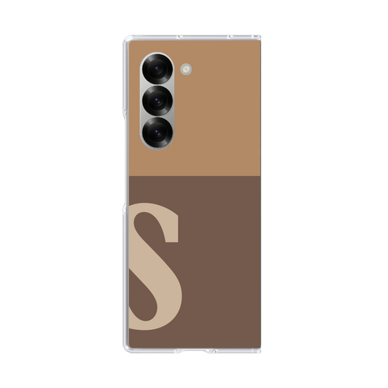 Clear Case［ オリジナル - initial two tone - S brown ］