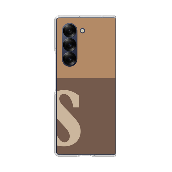 Clear Case［ オリジナル - initial two tone - S brown ］