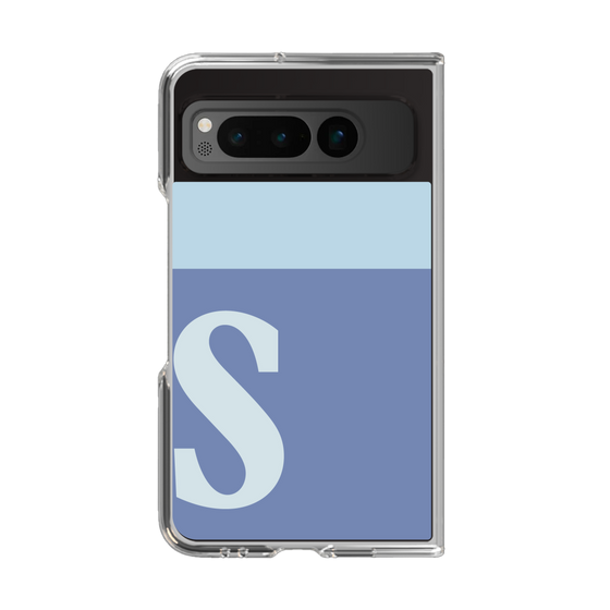 Clear Case［ Original - initial two tone - S blue ］