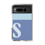 Clear Case［ Original - initial two tone - S blue ］