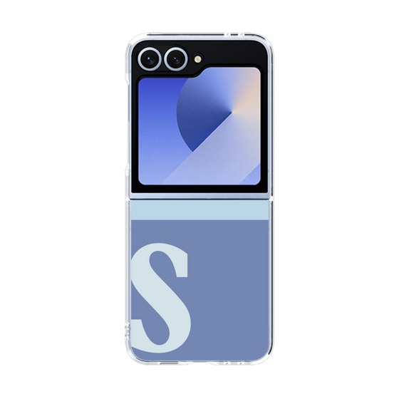 Clear Case［ オリジナル - initial two tone - S blue ］