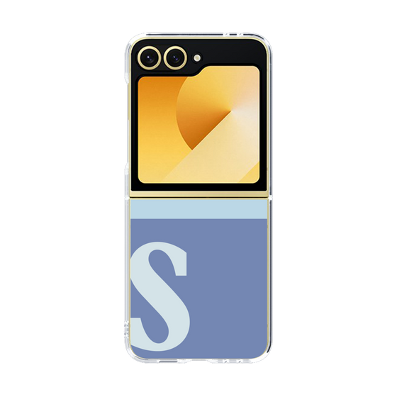 Clear Case［ オリジナル - initial two tone - S blue ］