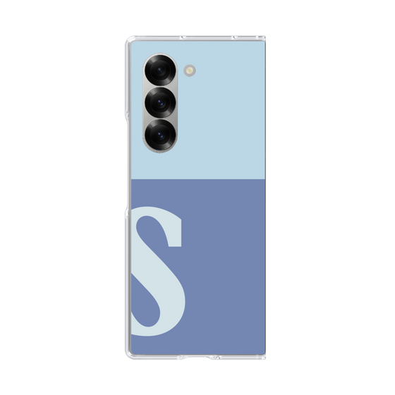 Clear Case［ オリジナル - initial two tone - S blue ］
