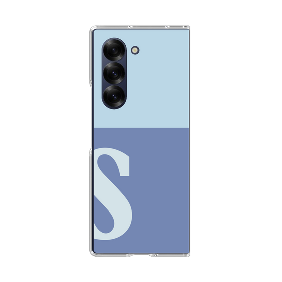 Clear Case［ オリジナル - initial two tone - S blue ］