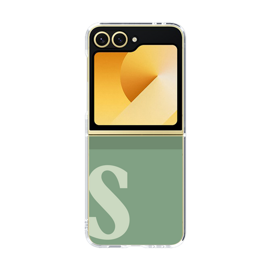 Clear Case［ オリジナル - initial two tone - S green ］
