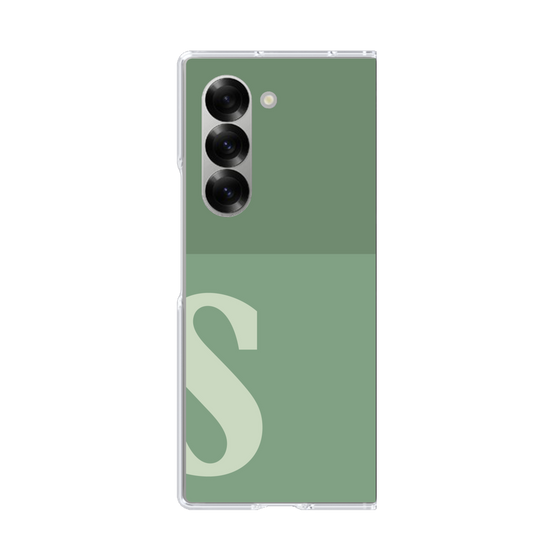 Clear Case［ オリジナル - initial two tone - S green ］
