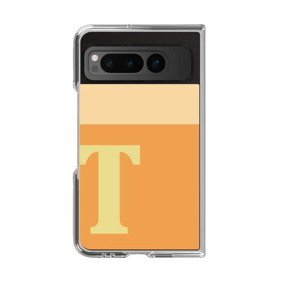 Clear Case［ Original - initial two tone - T orange ］