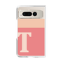 Clear Case［ Original - initial two tone - T pink ］