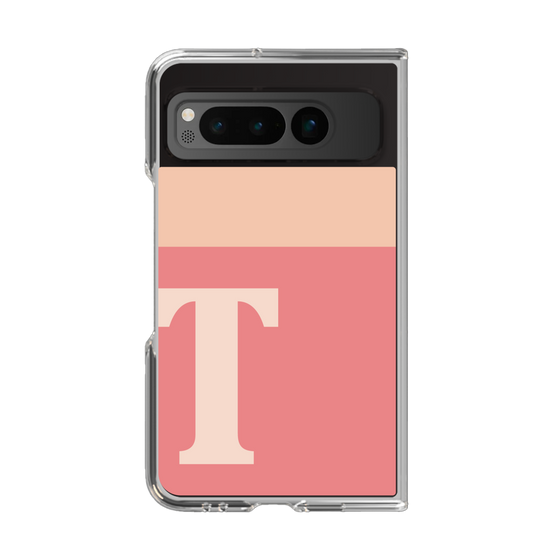 Clear Case［ Original - initial two tone - T pink ］
