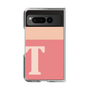 Clear Case［ Original - initial two tone - T pink ］