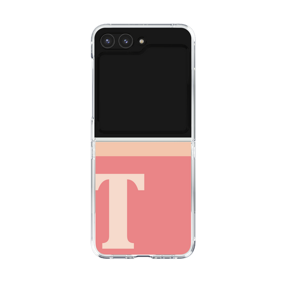 Clear Case［ Original - initial two tone - T pink ］