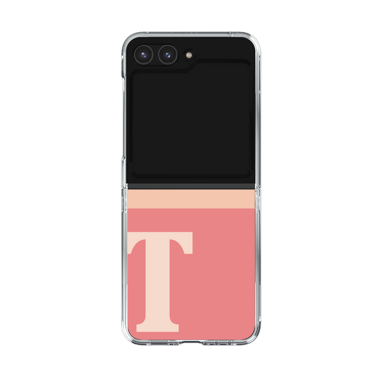 Clear Case［ Original - initial two tone - T pink ］