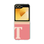 Clear Case［ オリジナル - initial two tone - T pink ］