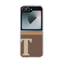 Clear Case［ オリジナル - initial two tone - T brown ］