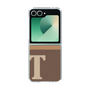 Clear Case［ オリジナル - initial two tone - T brown ］