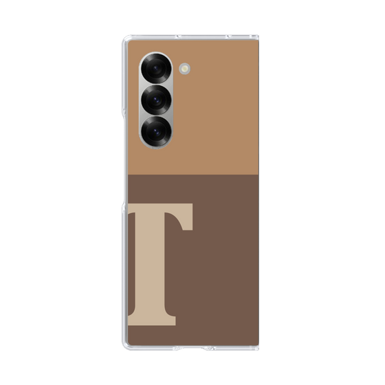 Clear Case［ オリジナル - initial two tone - T brown ］