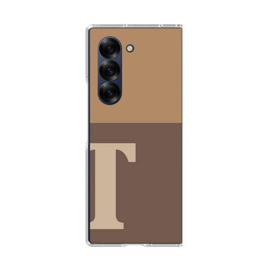 Clear Case［ オリジナル - initial two tone - T brown ］