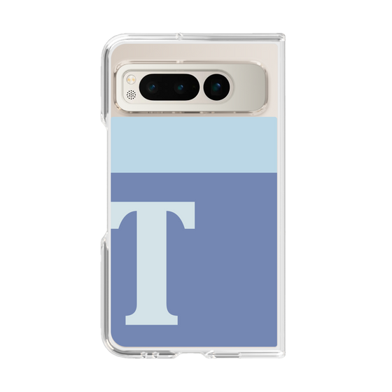 Clear Case［ Original - initial two tone - T blue ］