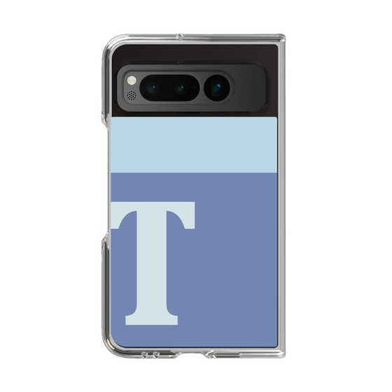 Clear Case［ Original - initial two tone - T blue ］