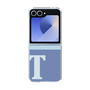 Clear Case［ オリジナル - initial two tone - T blue ］