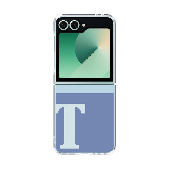 Clear Case［ オリジナル - initial two tone - T blue ］