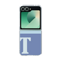 Clear Case［ オリジナル - initial two tone - T blue ］