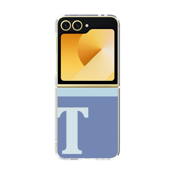 Clear Case［ オリジナル - initial two tone - T blue ］