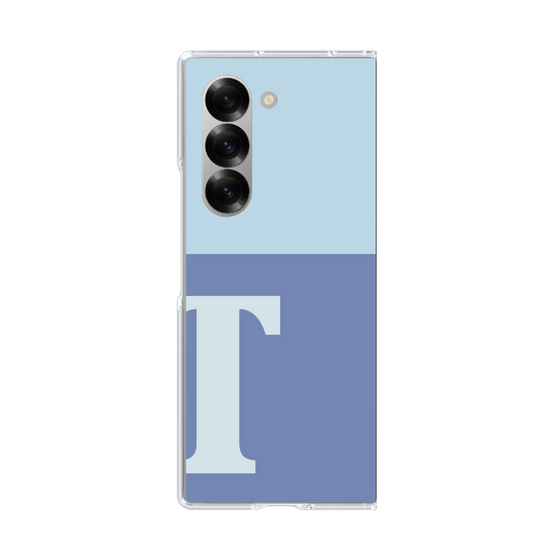 Clear Case［ オリジナル - initial two tone - T blue ］