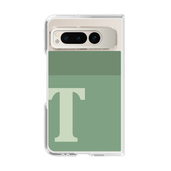 Clear Case［ Original - initial two tone - T green ］