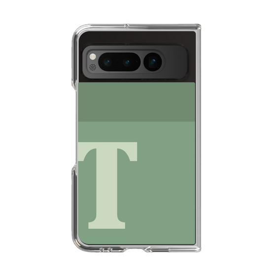 Clear Case［ Original - initial two tone - T green ］