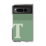 Clear Case［ Original - initial two tone - T green ］