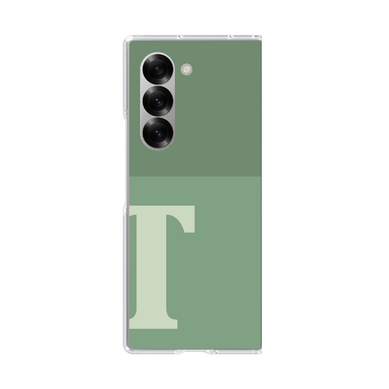 Clear Case［ オリジナル - initial two tone - T green ］
