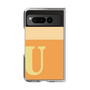 Clear Case［ Original - initial two tone - U orange ］