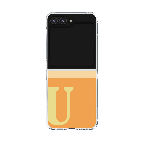 Clear Case［ Original - initial two tone - U orange ］