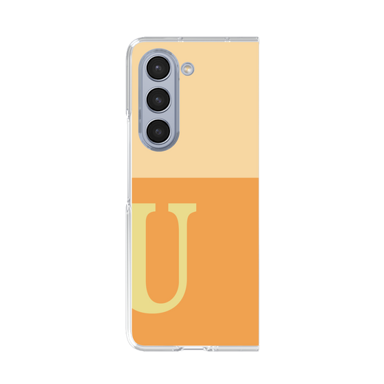 Clear Case［ Original - initial two tone - U orange ］