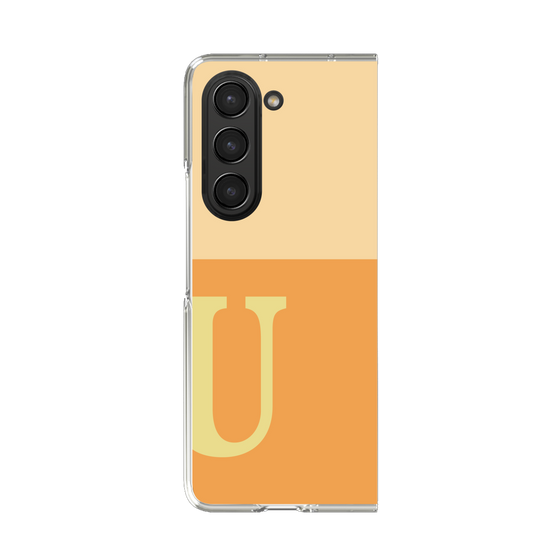 Clear Case［ Original - initial two tone - U orange ］