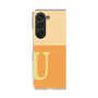 Clear Case［ Original - initial two tone - U orange ］