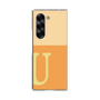 Clear Case［ オリジナル - initial two tone - U orange ］