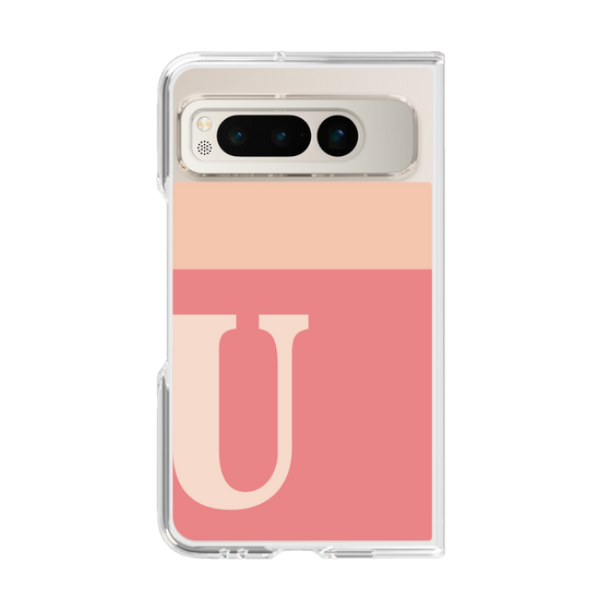 Clear Case［ Original - initial two tone - U pink ］