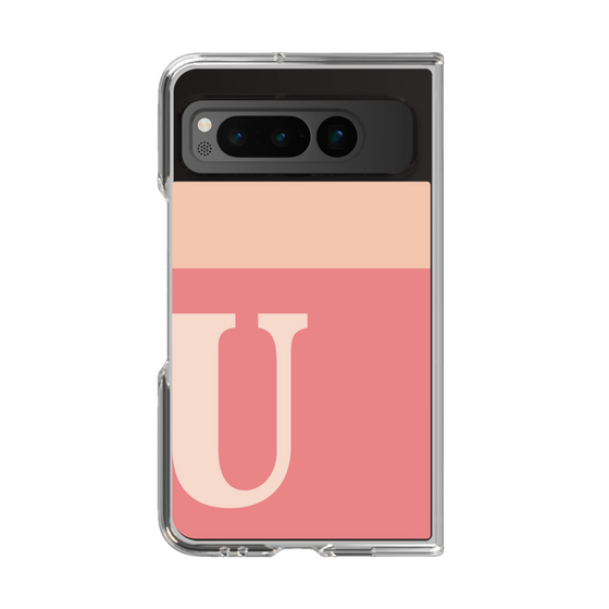 Clear Case［ Original - initial two tone - U pink ］