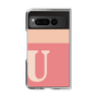 Clear Case［ Original - initial two tone - U pink ］