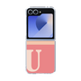 Clear Case［ オリジナル - initial two tone - U pink ］