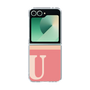 Clear Case［ オリジナル - initial two tone - U pink ］