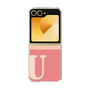 Clear Case［ オリジナル - initial two tone - U pink ］