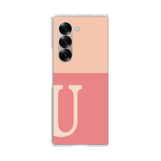Clear Case［ オリジナル - initial two tone - U pink ］