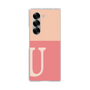 Clear Case［ オリジナル - initial two tone - U pink ］