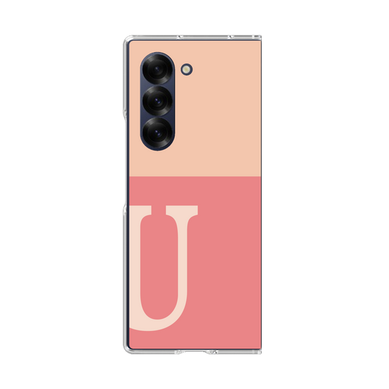 Clear Case［ オリジナル - initial two tone - U pink ］