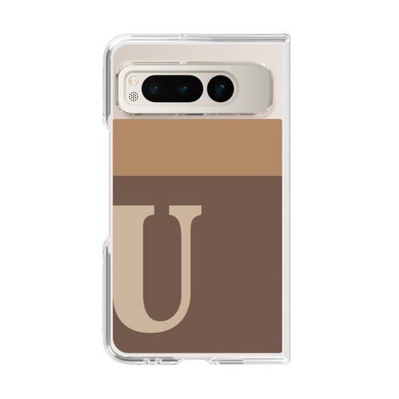 Clear Case［ Original - initial two tone - U brown ］